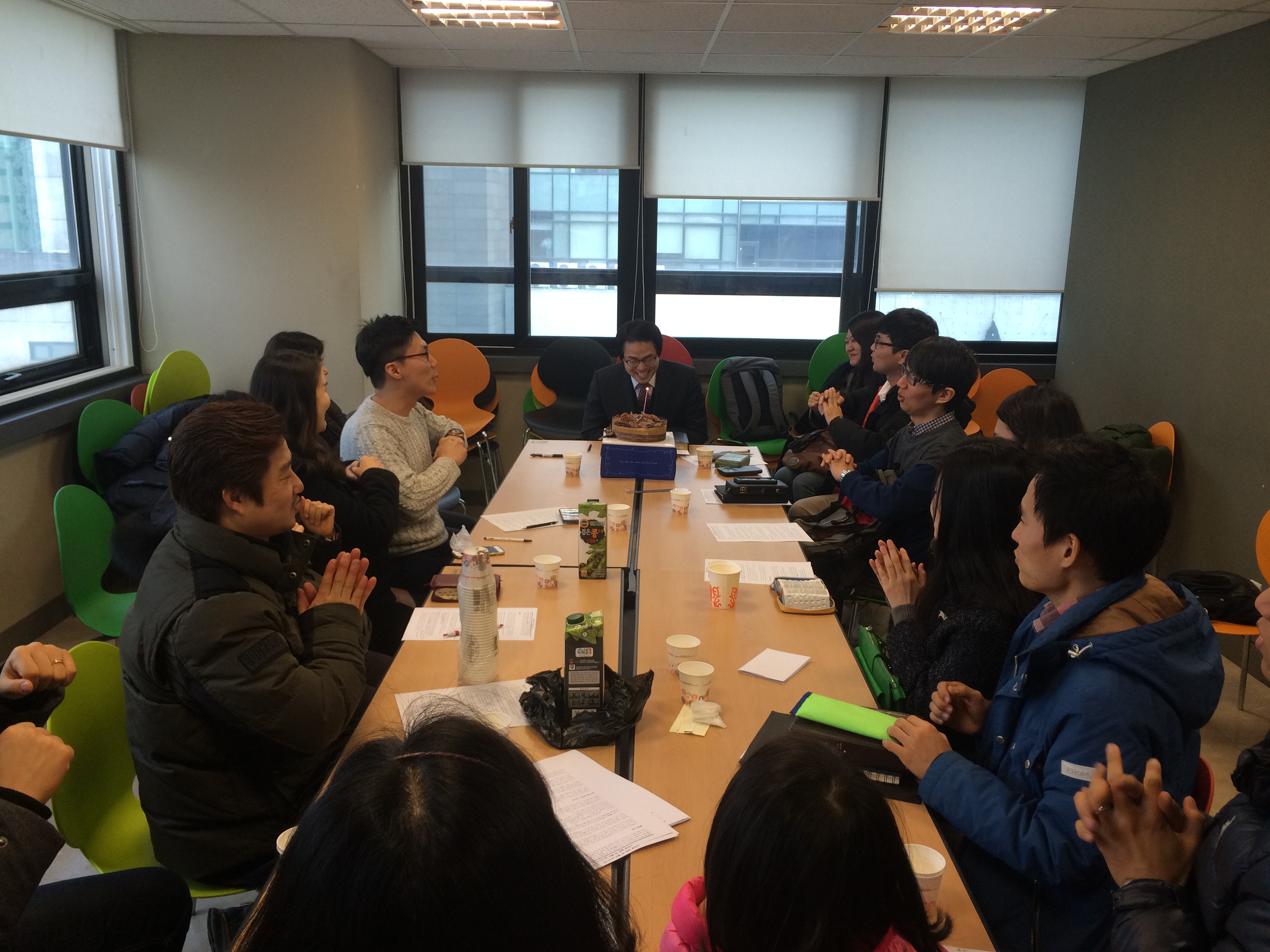 160107 목자모임.jpg : 떠오르는 해살~청장년3진 주일 보고서