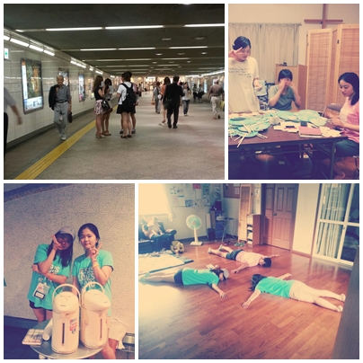 page0730.jpg : 노방전도와 환영회, [2013 년 7 월 31 일 : 메구미 교회 사역보고서]