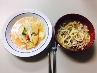 #스즈키상의 모치우동과 물김치.JPG