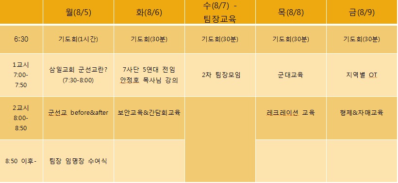 배포용.jpg : [GOP 군선교]강습회 일정입니다.