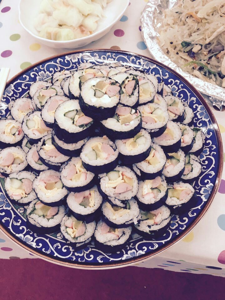 김밥.jpg : [34차 일본선교] 오사카 힐스처치 사역보고 4일차