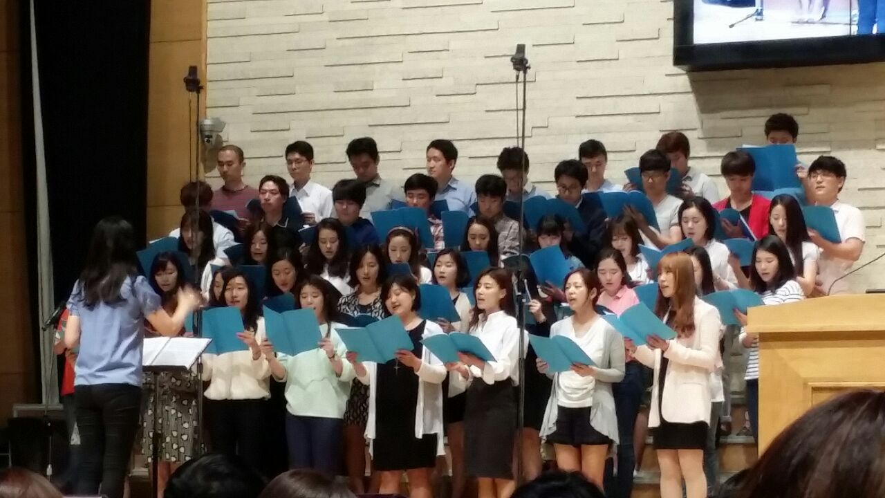 성가대.JPG : 대학청년4진(청사진) 6월8일 주일보고서