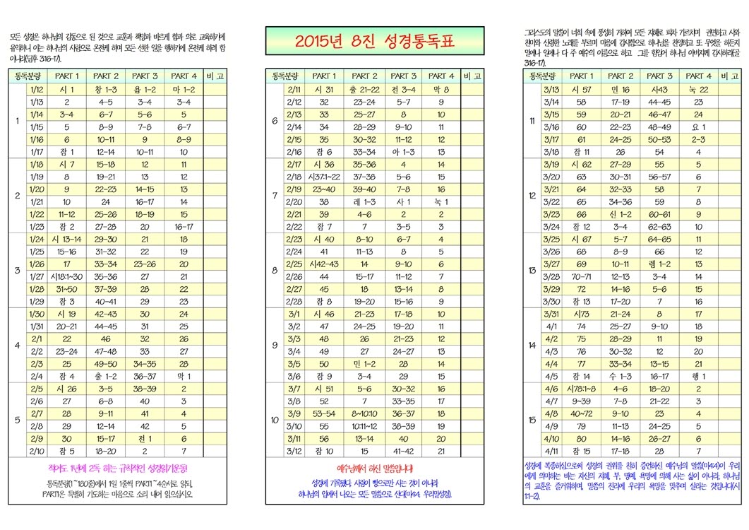 2015년 1월 11일진소식지(7).jpg : <여경지근> 8진 주일사역보고